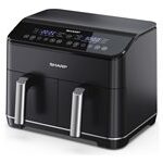 Sharp AF-GD82AE-B Airfryer 1.8kW Sort/ sølv