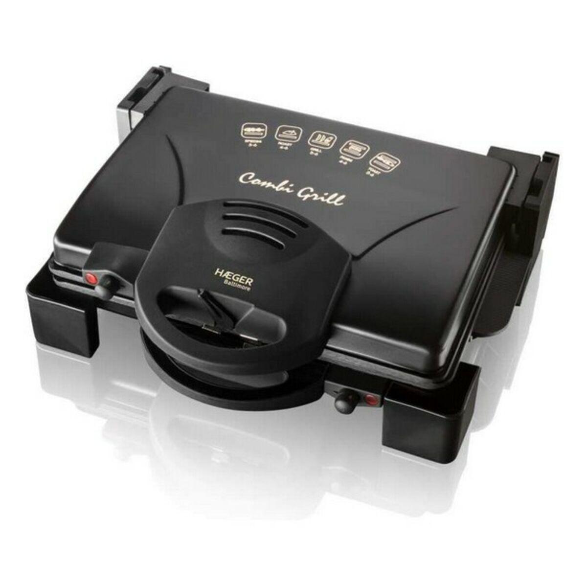 Grill Haeger GR-190.008A 1900W Sort Rustfrit stål Grill Haeger GR-190.008A 1900W Sort Rustfrit stål