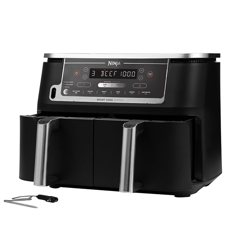 Ninja Foodi AF451 airfryer Max Dual Zone inkl. termometer Ninja Foodi AF451 airfryer Max Dual Zone inkl. termometer