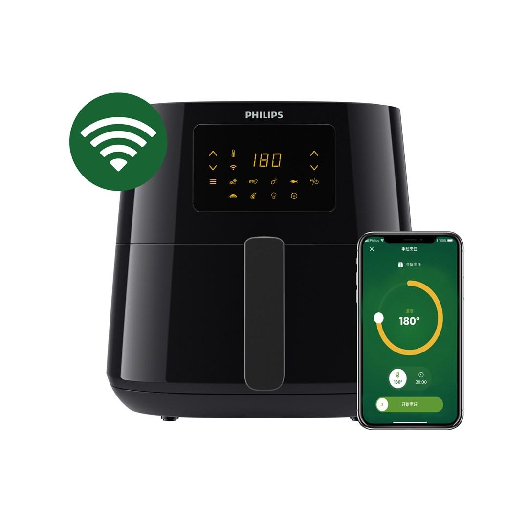 Airfryer Philips Essential 5000 Series XL HD9280/70 Connected varmluftsfriture 6,2 l Airfryer Philips Essential 5000 Series XL HD9280/70 Connected varmluftsfriture 6,2 l