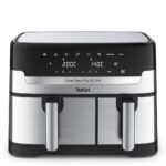 Airfryer Tefal Dual Easy Fry & Grill 8,3 l dobbelt skuffe, 2.700 W, rustfrit stål
