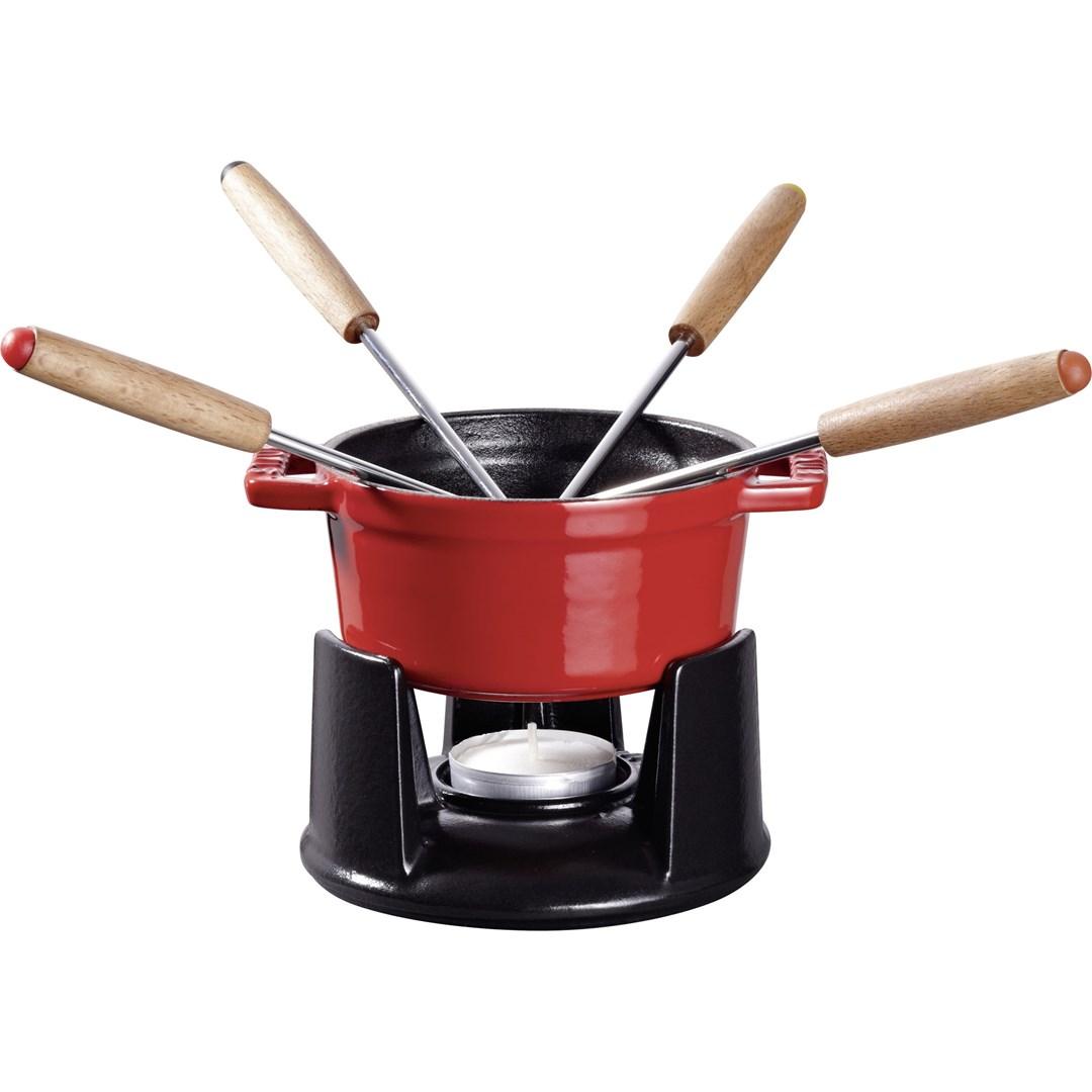 Fonduegryde mini STAUB 10 cm, rød Fonduegryde mini STAUB 10 cm, rød
