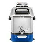 Frituregryde Tefal Oleoclean Pro 3,5 l børstet stål/blå