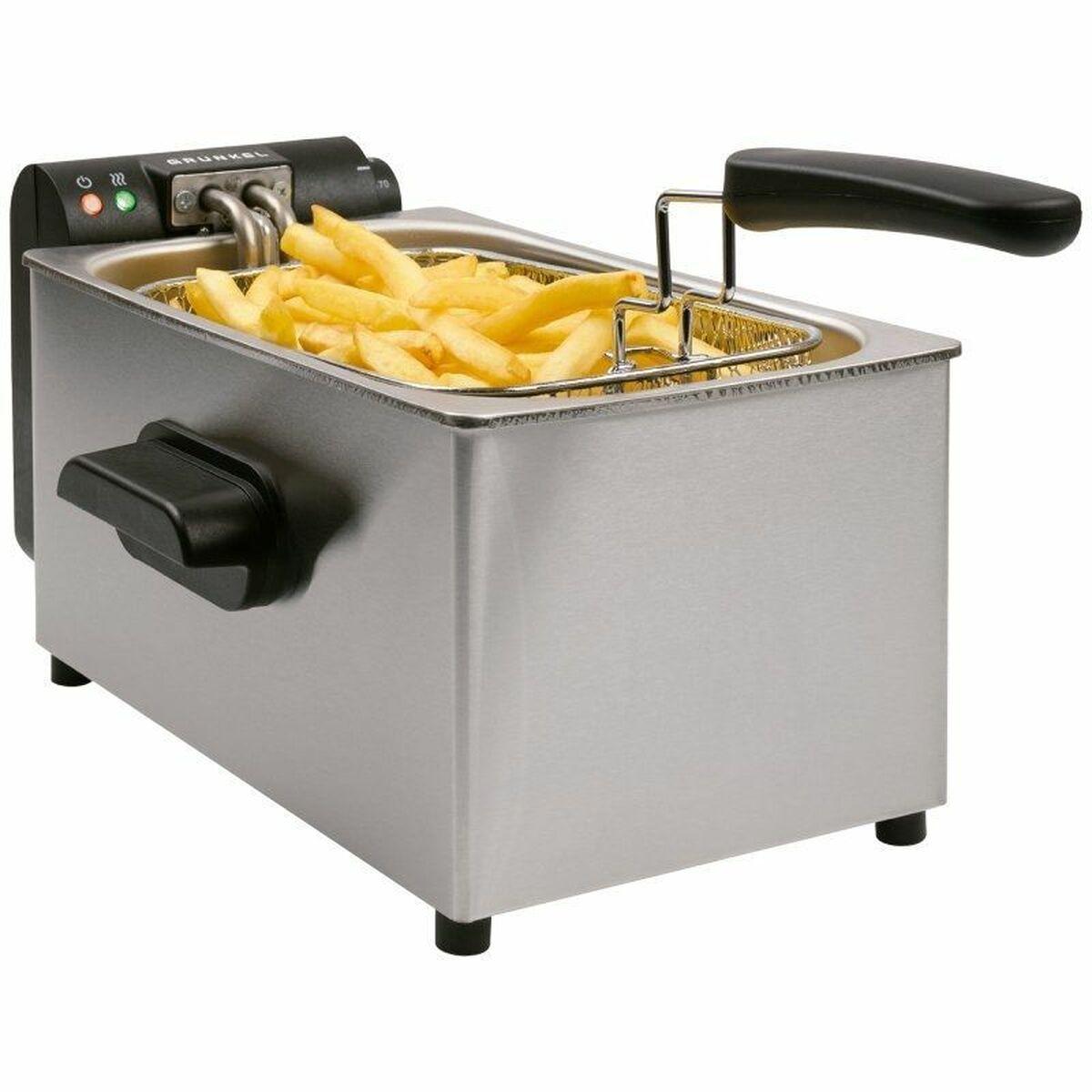 Grunkel FRYPRO-3SS frituregryde, 2000 W, 3 l, rustfrit stål (sølv) Grunkel FRYPRO-3SS frituregryde, 2000 W, 3 l, rustfrit stål (sølv)