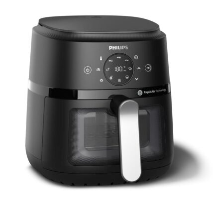 Philips varmluftsfrituregryde NA221/00 - 4,2 l, 1.500 W, sort/sølv