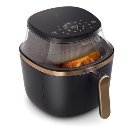 Philips varmluftsfrituregryde NA332/00 - 6,2 L, 1700 W, sort