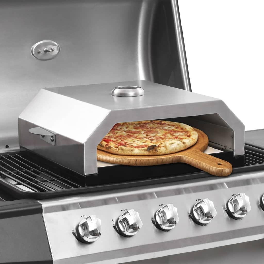 Pizzaovn med keramisk sten til gas- eller kulgrill Pizzaovn med keramisk sten til gas- eller kulgrill
