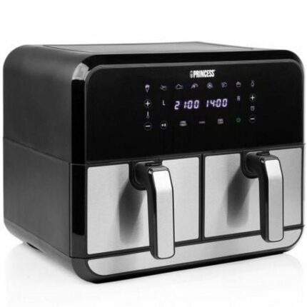 Princess varmluftsfriture 182074 - 8 l, 2.400 W, sort