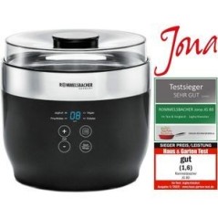 Rommelsbacher JG 80 Jona Yoghurtmaskine 20W Sort/rustfrit stål Rommelsbacher JG 80 Jona Yoghurtmaskine 20W Sort/rustfrit stål
