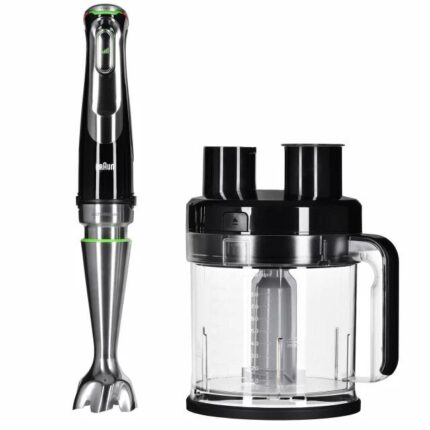 Stavblender Braun MultiQuick 9 MQ 9187XLI, 0,6 l, 1.200 W, sort/rustfrit stål