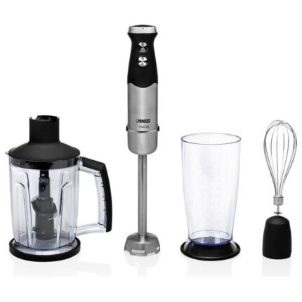 Stavblender Princess 1000 W - sort/stål med tilbehør
