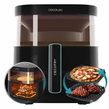 Airfryer Cecofry & Grill Duoheat 6500 - 6,5 l, 2200 W, sort