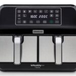 Airfryer dobbelt 8 l Kenwood kHealthyFry Twin, 1.700 W, sort