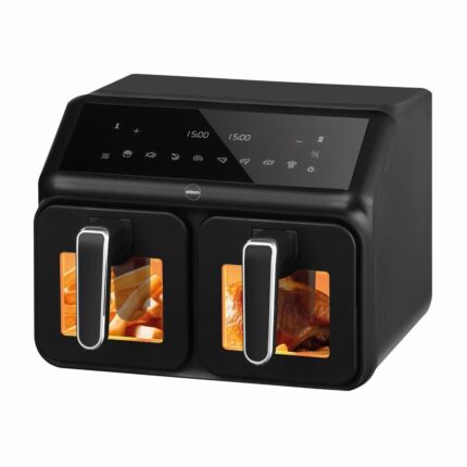 Airfryer med dobbelt kurv ELDOM 8 l, 2.200 W, LED-display