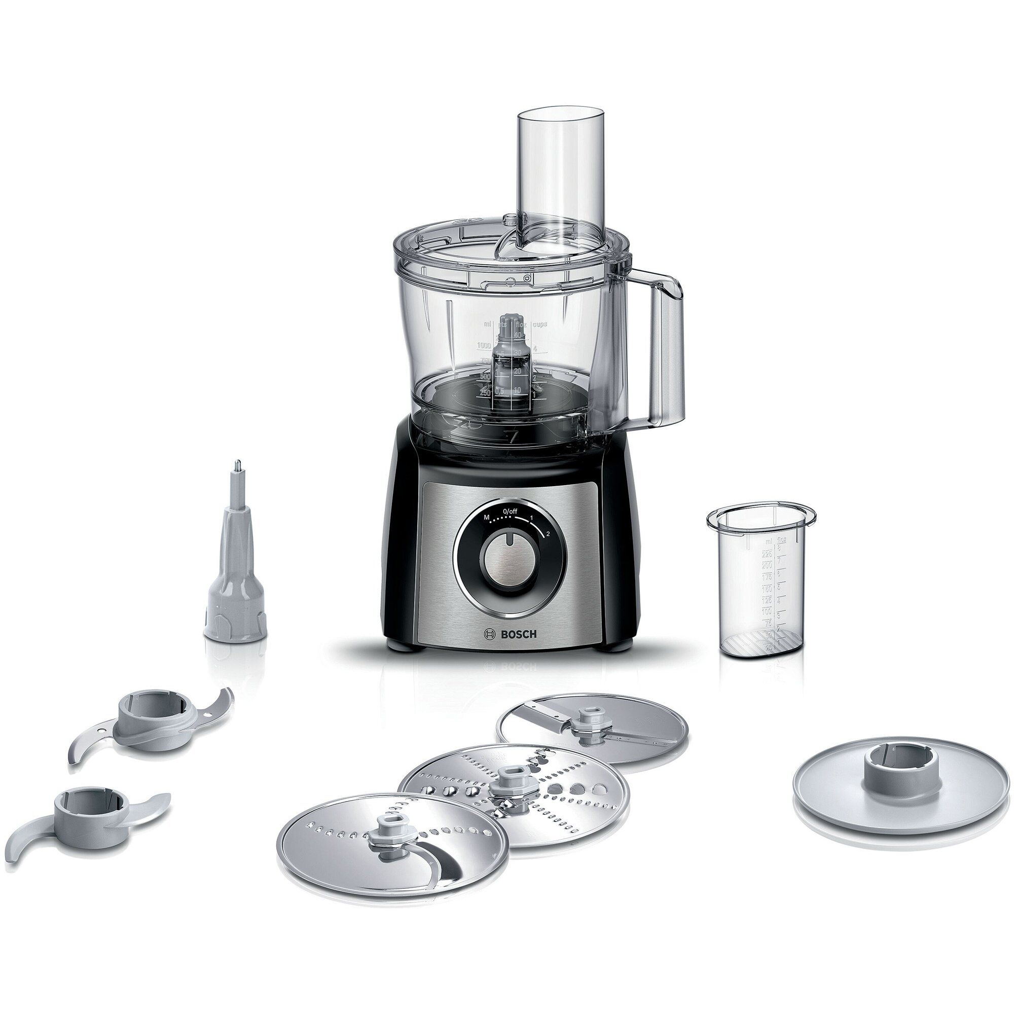 Bosch Foodprocessor, 800 W, vendbar skæreskive Bosch Foodprocessor, 800 W, vendbar skæreskive