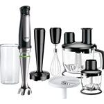 Braun Multiquick 7 MQ 7087X Stavblender 1kW Høj ende-sort/børstet rustfrit stål'