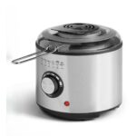 Frituregryde Argon 1 L - rustfrit stål, 950 W, sort/gennemsigtig/sølv