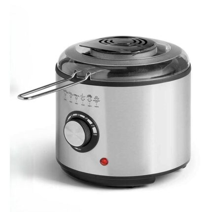 Frituregryde Argon 1 L - rustfrit stål, 950 W, sort/gennemsigtig/sølv