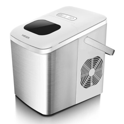 Haeger IM-12S.005A isterningmaskine - stål, 120 W, 1,8 l, 12 kg/døgn