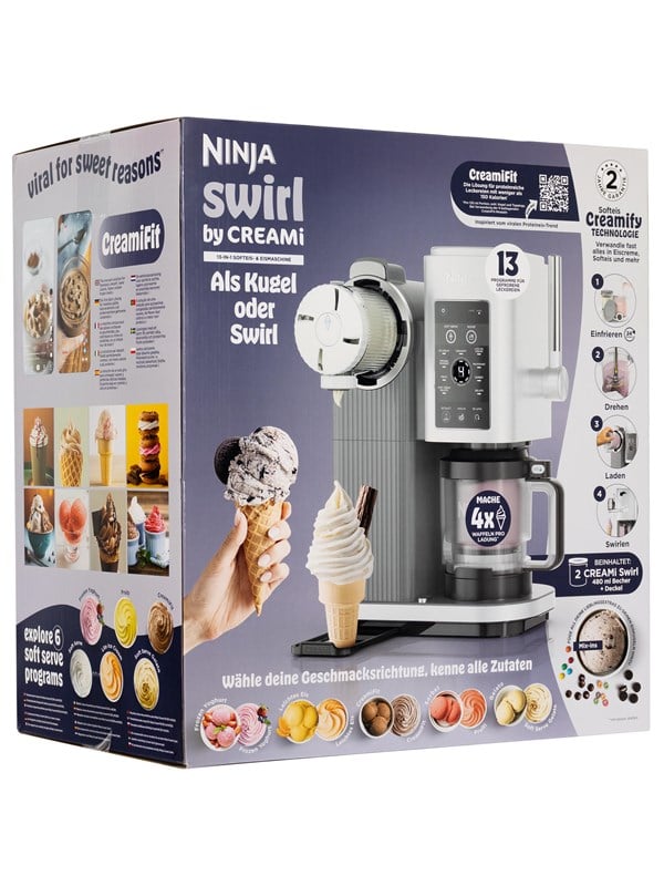 Ninja Ismaskine Swirl for CREAMi 13-in-1 Soft Serve & Ice Cream Maker NC701EU Ninja Ismaskine Swirl for CREAMi 13-in-1 Soft Serve & Ice Cream Maker NC701EU