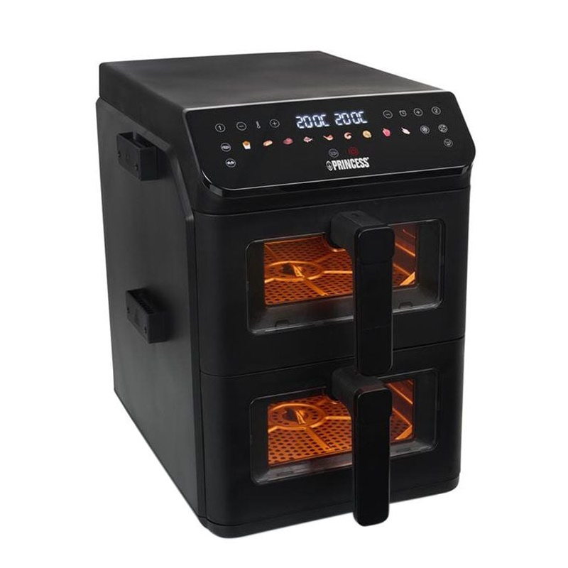 Princess 182490 Double Stack Airfryer 2x5.6L 3kW Sort Princess 182490 Double Stack Airfryer 2x5.6L 3kW Sort