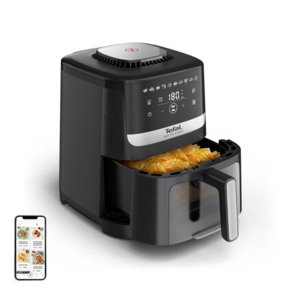 Airfryer Tefal Easy Fry Silence EY5568E0 5 l, sort/rustfrit stål
