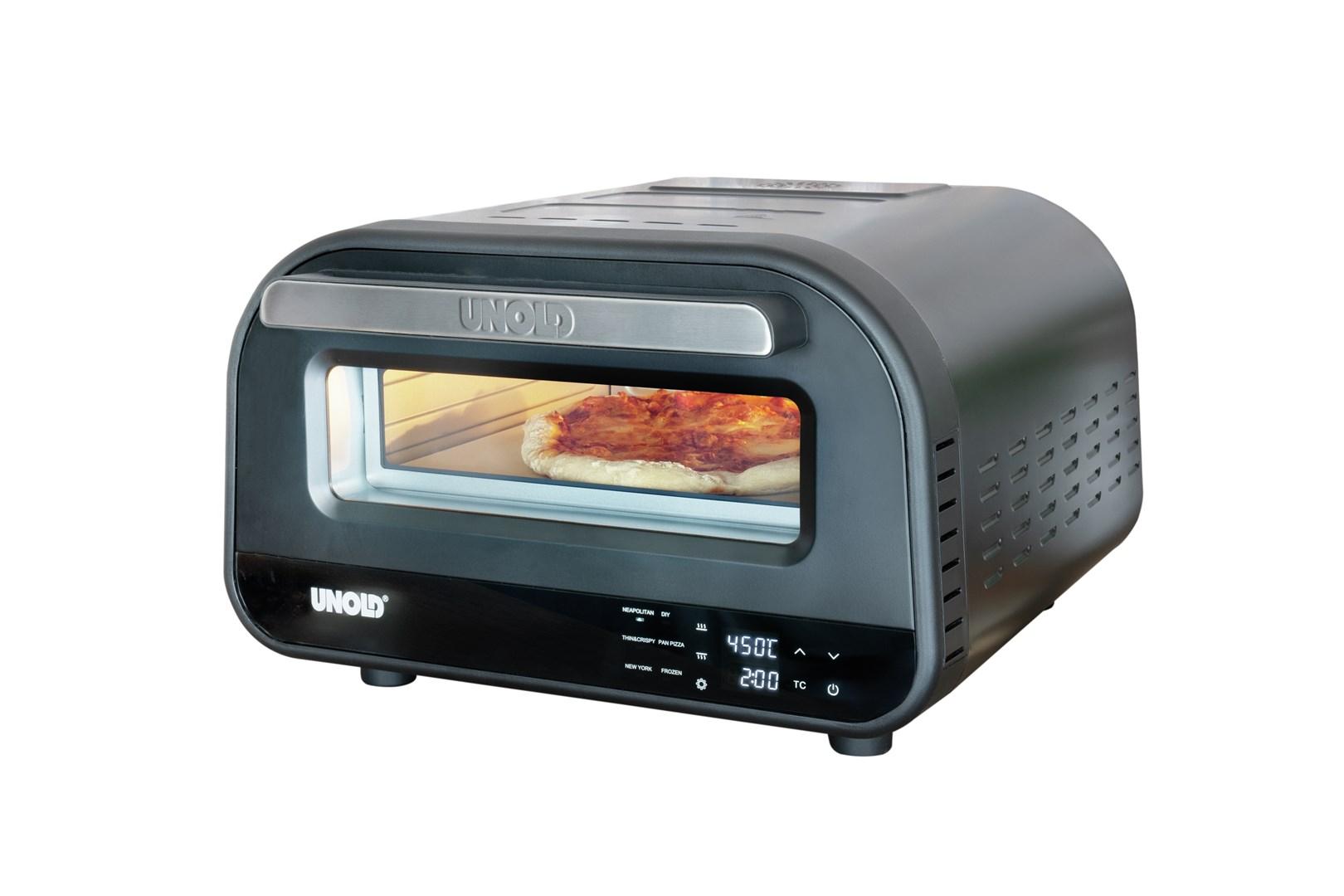 Elektrisk pizzaovn Unold Don Luigi, 1 pizza, 1.700 W, sort Elektrisk pizzaovn Unold Don Luigi, 1 pizza, 1.700 W, sort