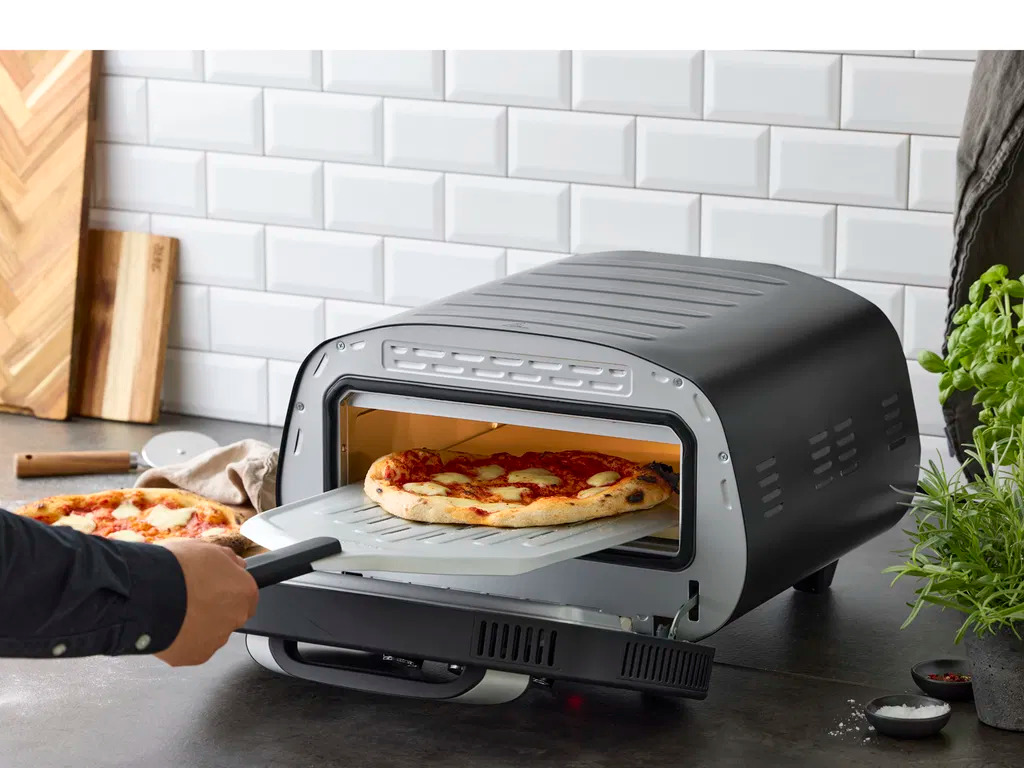 Nordic Sense - Pizzaovn elektrisk 2200 watt Sort/Sølv Nordic Sense - Pizzaovn elektrisk 2200 watt Sort/Sølv