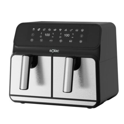 Solac FA1520 airfryer - sort, 1700 W, 8 l dobbelt kurv