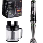 Stavblender Braun MultiQuick 9 MQ 9195XLI, 2 l, 1.200 W sort/rostfrit stål