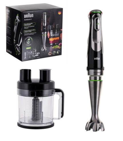 Stavblender Braun MultiQuick 9 MQ 9195XLI, 2 l, 1.200 W sort/rostfrit stål