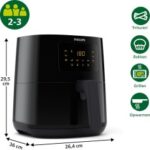 Philips Essential HD9252/90 Airfryer 1.4kW Sort