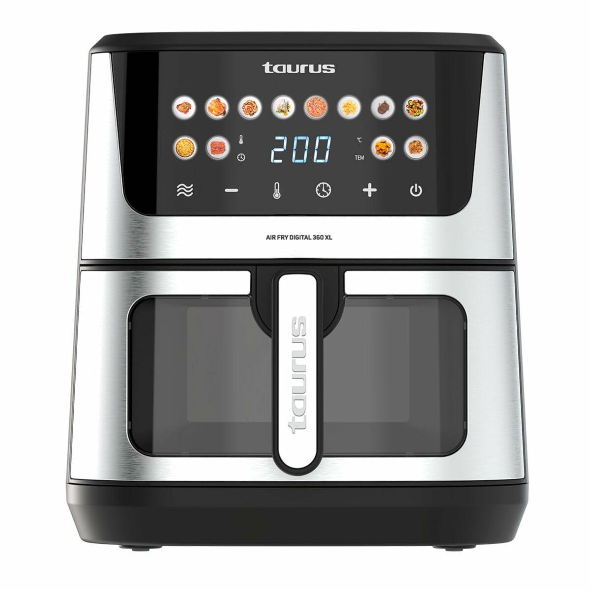 Airfryer Taurus - varmluftsfriture, 8 L, 2100 W, sort Airfryer Taurus - varmluftsfriture, 8 L, 2100 W, sort