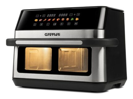 G3FERRARI G10223 Dual Airfryer 12 l 2.200 W, sort/rustfrit stål