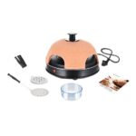 Elektrisk pizzaovn Emerio PO-115985 4 mini pizzaer, 900 W, sort/orange