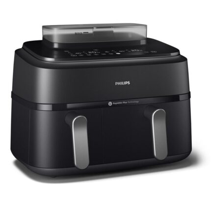 Philips 5000 Series NA551/00 airfryer dobbelt 9 l, 2.750 W sort/sølv