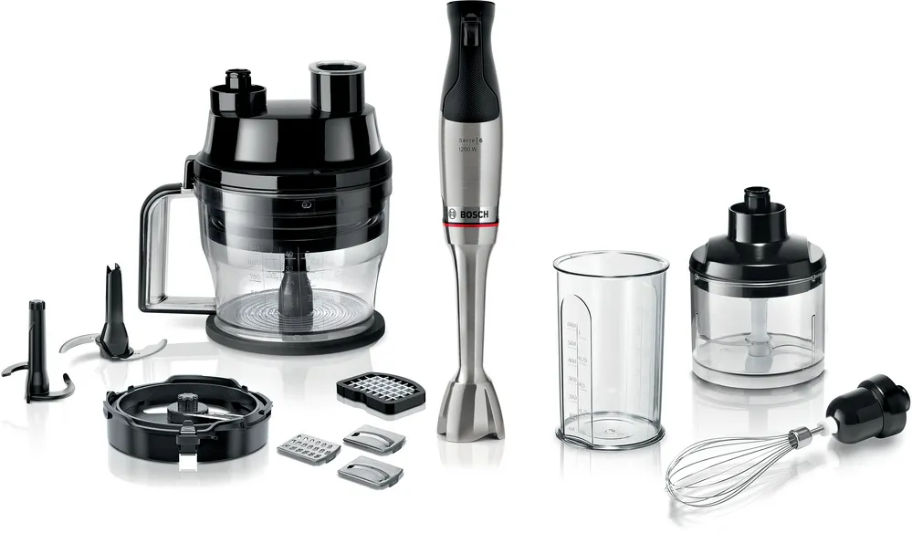 Bosch - ErgoMaster MSM6M8X1 - Stavblender MaxoMixx Stål - 1200W Bosch - ErgoMaster MSM6M8X1 - Stavblender MaxoMixx Stål - 1200W