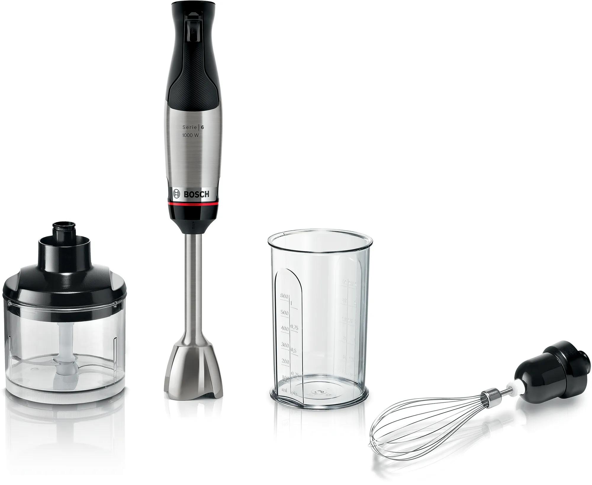 Bosch Serie 6 MSM6M621 stavblender 0,5 l 1.000 W sort/rustfrit stål Bosch Serie 6 MSM6M621 stavblender 0,5 l 1.000 W sort/rustfrit stål