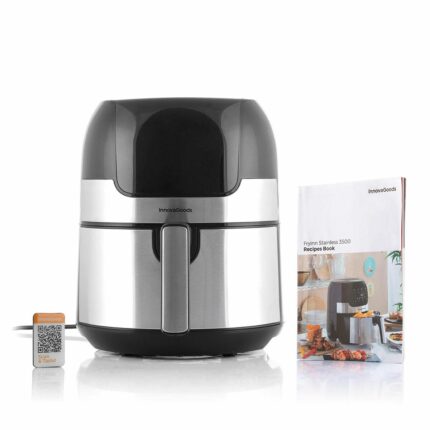 Fryinn Stainless 3500 airfryer - 3,5 l, 1400 W, sort/rustfrit stål (OUTLET B)