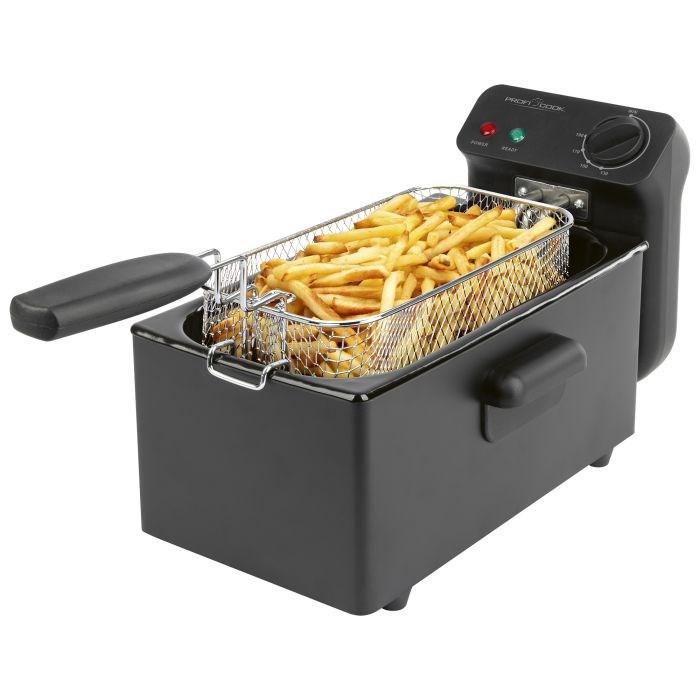 ProfiCook PC-FR 1325 frituregryde 3 l 2.000 W, sort