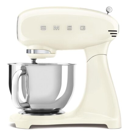 Smeg foodprocessor - flødefarvet aluminium