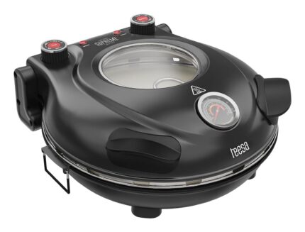 Teesa Supreme pizzaovn 1200 W 32 cm med vindue og aftagelig sten