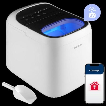 CONCEPT VL1520 isterningemaskine - hvid/sort, touchbetjening