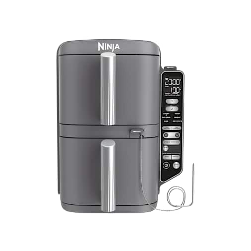 Ninja Double Stack XL-airfryer med to skuffer og Smart Cook-system 9,5 L i Black | SL451EU | af SharkNinja Ninja Double Stack XL-airfryer med to skuffer og Smart Cook-system 9,5 L i Black | SL451EU | af SharkNinja