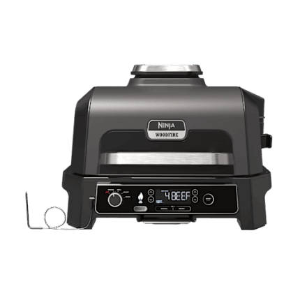 Ninja Woodfire PRO XL elektrisk BBQ grill og rygekasse med Smart Cook-system | OG850EU | af SharkNinja