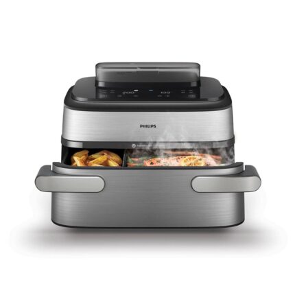 Philips 5000 Series NA565/02 airfryer - Double, 9,5 l, 2.750 W - sort/sølv rustfrit stål